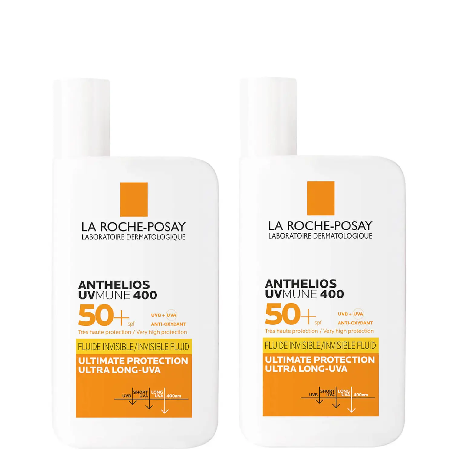La Roche-Posay Anthelios UVMune 400 Invisible Fluid SPF50+ Sun Cream Duo 5