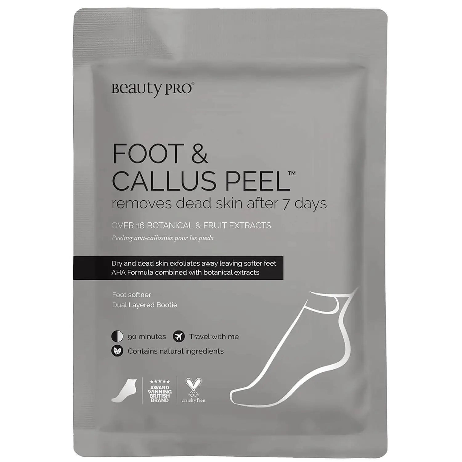 BeautyPro Foot and Callus Peel with over 17 Botanical and Fruit Extracts